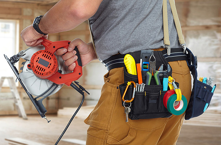 Handwerker bei der Arbeit 